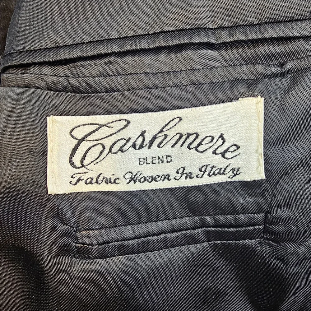 Gianfranco Ruffini Mens Cashmere Blend Blazer Jacket 42R‎ Black Italy Classic
